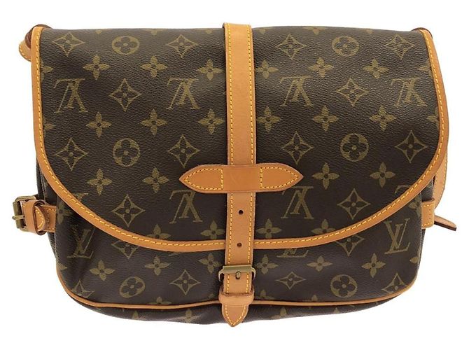 Louis Vuitton Monogram Saumur Schultertasche Braun - Ansicht 2
