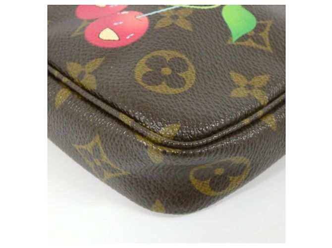 Louis Vuitton Monogram Cherry Pochette Accessoires Marrone - vista 3