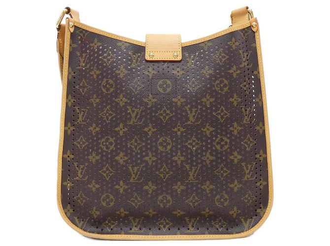 Borsa a tracolla Louis Vuitton Monogram Perfo Musette Marrone Fuschia - vista 2