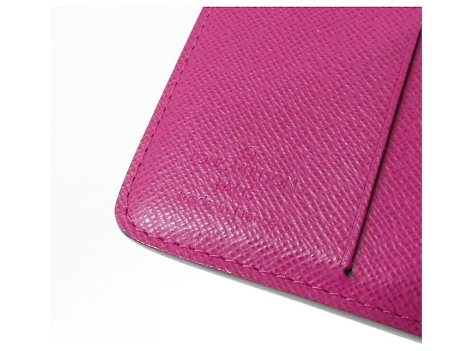 Cartera compacta con cremallera Louis Vuitton Monogram Perfo Castaño Fucsia - vista 7