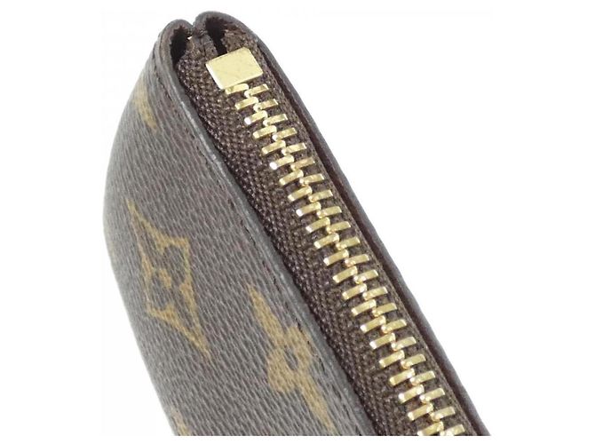 Louis Vuitton Monogram Pochette Clé Coin & Key Case Castaño - vista 2