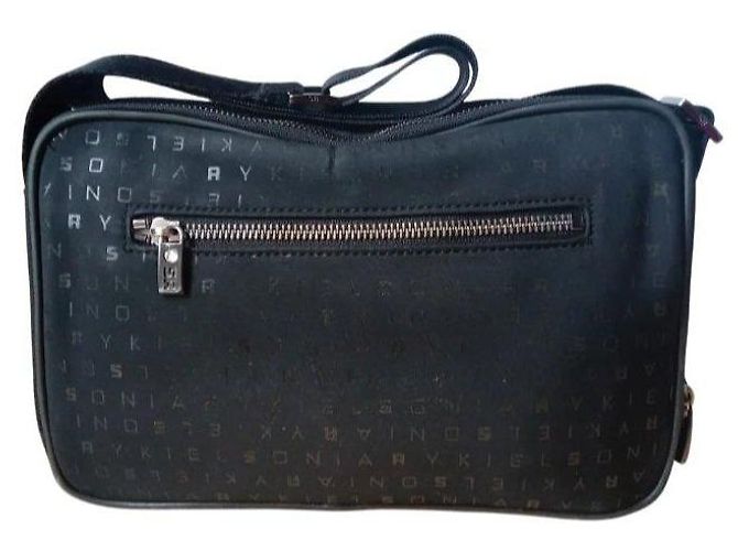 Sonia Rykiel Borsa a Tracolla Monogram Nero - vista 5