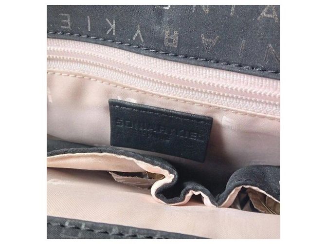 Sonia Rykiel Borsa a Tracolla Monogram Nero - vista 7