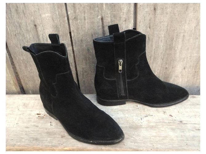Ash Botines de ante negro - vista 2