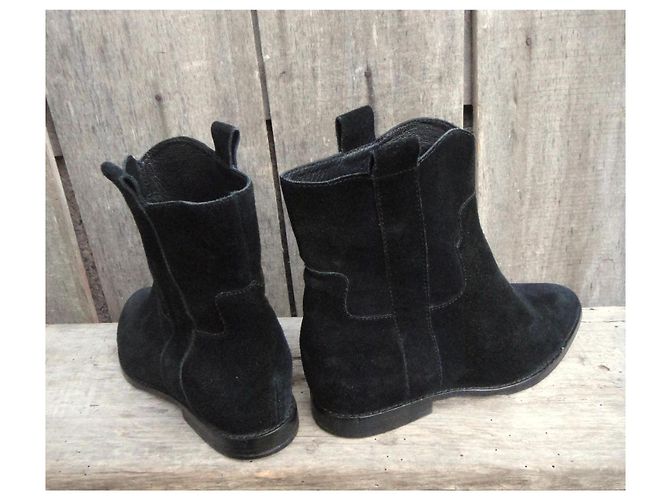 Ash Botines de ante negro - vista 4