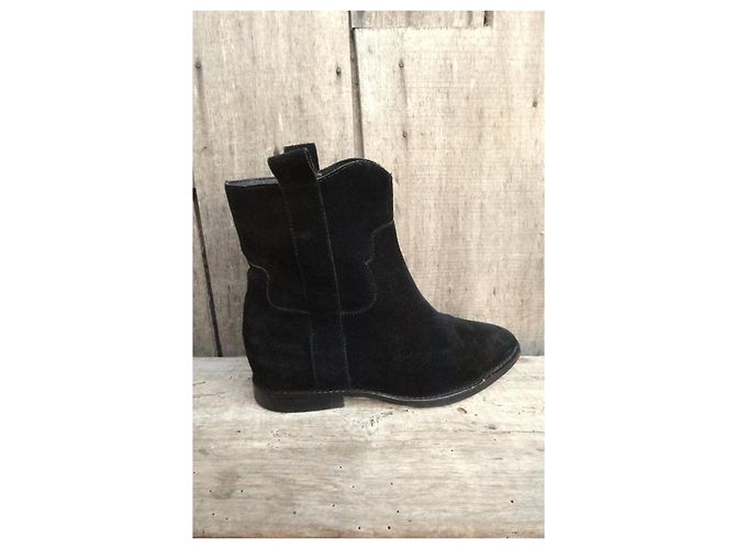 Ash Botines de ante negro - vista 8