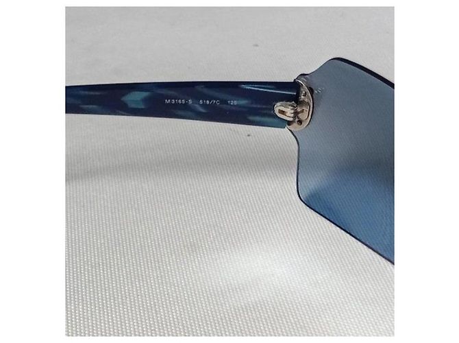 Occhiali da sole Moschino Design Futuristico Argento Blu - vista 7