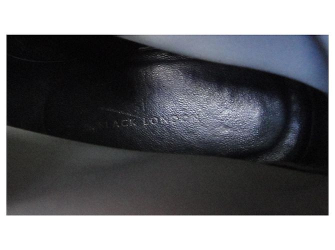 Autre Marque Stivaletti Slack London in pelle e nylon Nero Grigio - vista 6