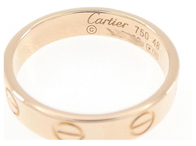 Anello Mini Love di Cartier in oro rosa 18K - vista 3