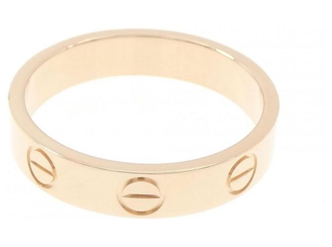 Anello Mini Love di Cartier in oro rosa - vista 2