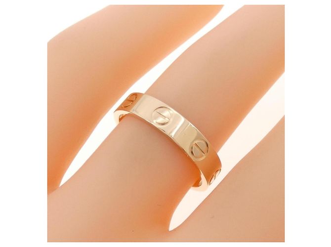 Anello Mini Love di Cartier in oro rosa - vista 4