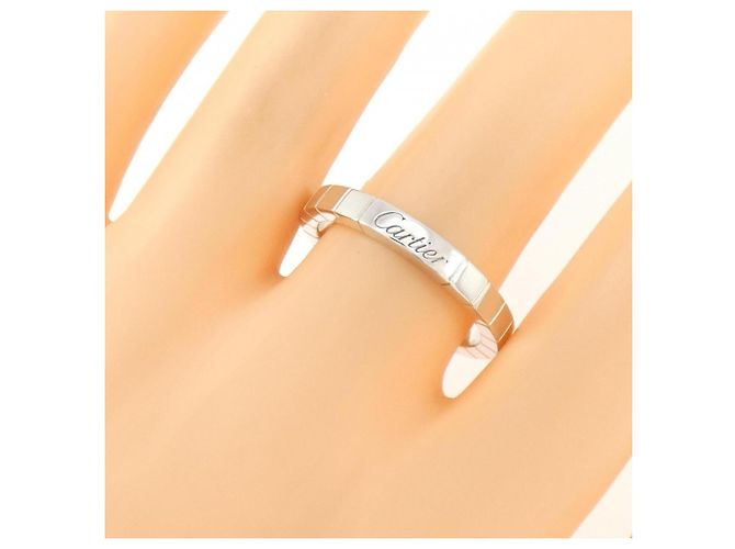 Anello Cartier Lanieres in oro bianco - vista 3