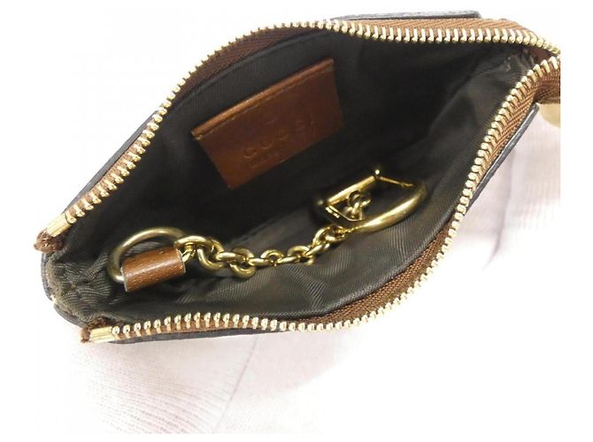 Gucci Coin & Key Case Brown Beige - view 5