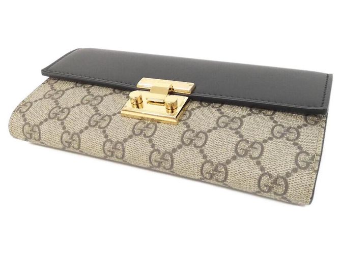 Portafoglio con catena Gucci beige e nero - vista 3