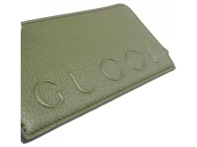 Monedero de piel verde Gucci - vista 4