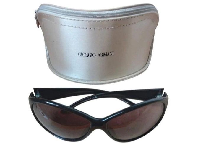 Giorgio Armani Oversized Sonnenbrille Schwarz - Ansicht 5