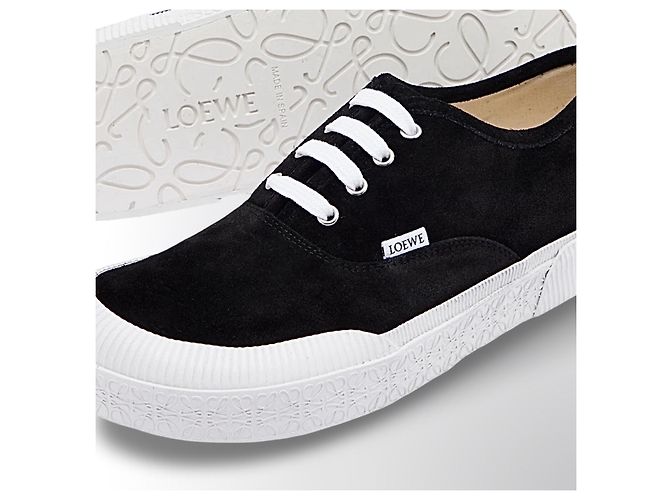 Loewe Sneakers in Pelle Scamosciata Nera Nero - vista 13