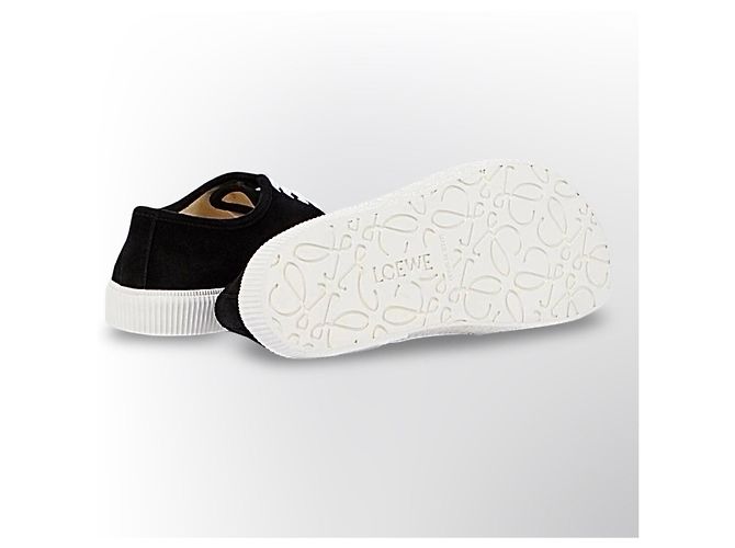 Loewe Sneakers in Pelle Scamosciata Nera Nero - vista 7