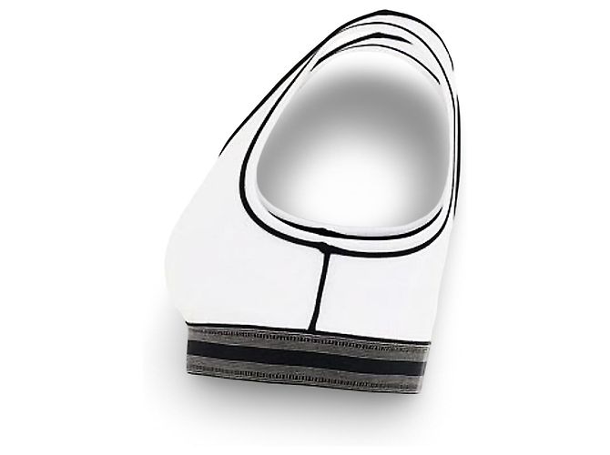 Loewe Top deportivo blanco de punto acanalado Negro - vista 12