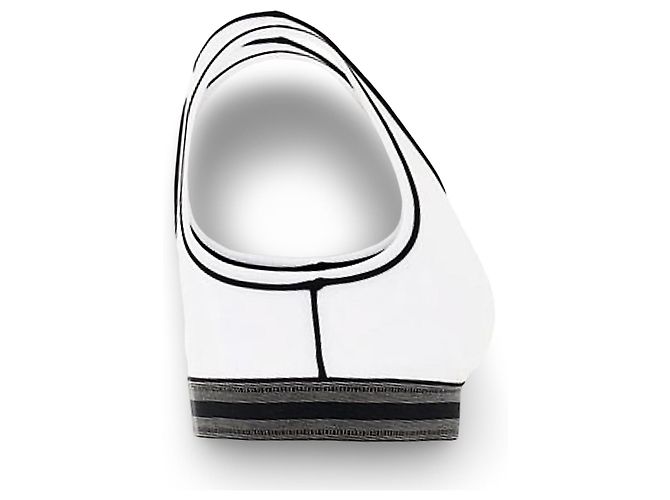 Loewe Top deportivo blanco de punto acanalado Negro - vista 8