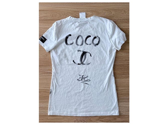 Cambon Chanel "Coco 5" T-Shirt Weihnachts-Collector-Edition 2008 Schwarz Weiß - Ansicht 5