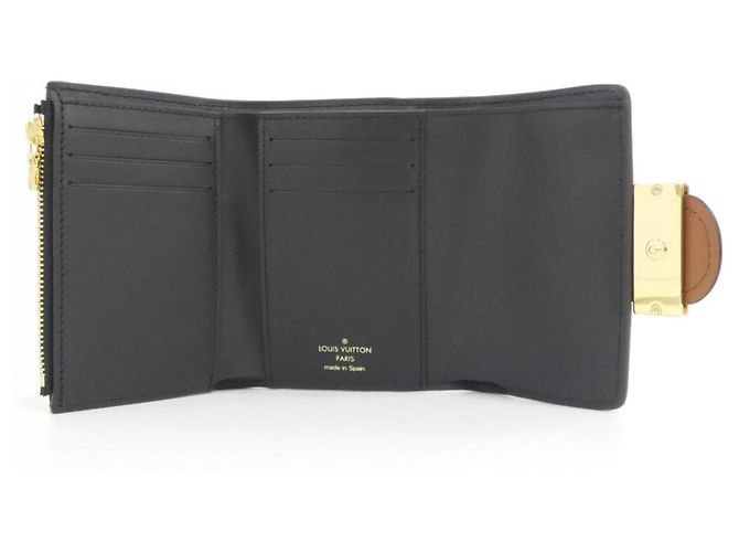Louis Vuitton Monogram Portefeuille Dauphine Compact Wallet Marrone Monogramma - vista 4