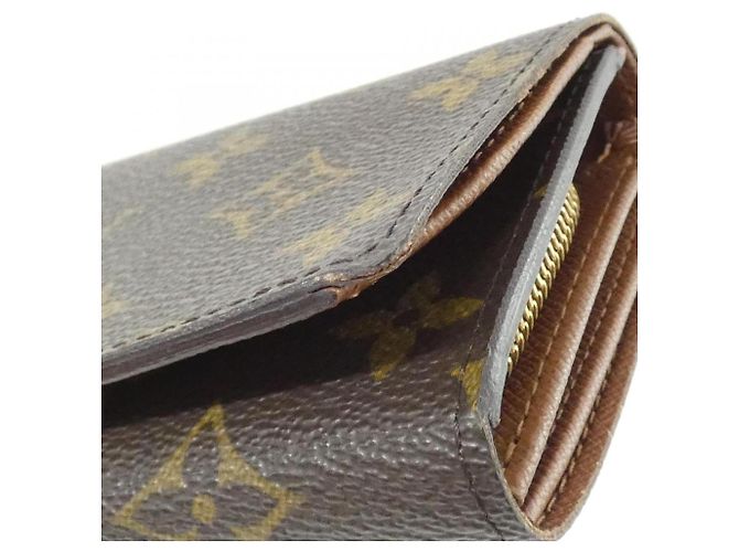 Cartera Louis Vuitton Monogram Portefeuille Trésor Castaño Monograma - vista 3