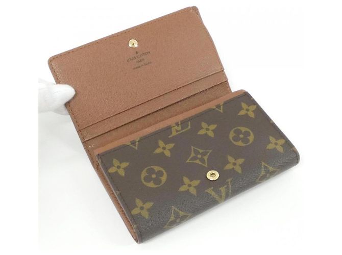 Cartera Louis Vuitton Monogram Portefeuille Trésor Castaño Monograma - vista 5