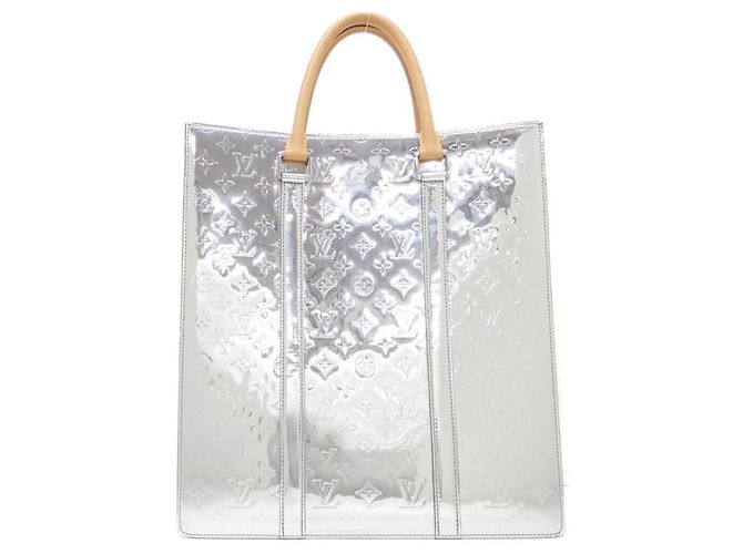 Borsa Louis Vuitton Monogram Mirror Sac Plat Argento - vista 2
