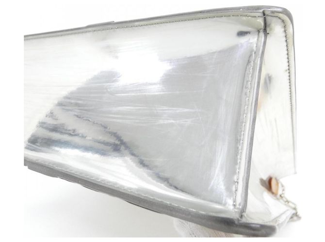 Borsa Louis Vuitton Monogram Mirror Sac Plat Argento - vista 3