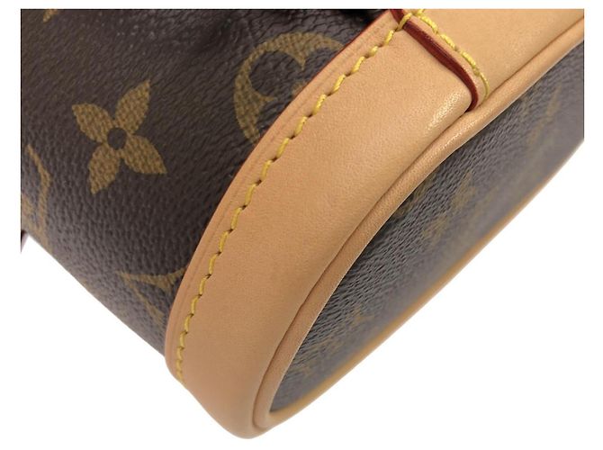 Mini zaino Louis Vuitton Monogram Montsouris Marrone Monogramma - vista 3