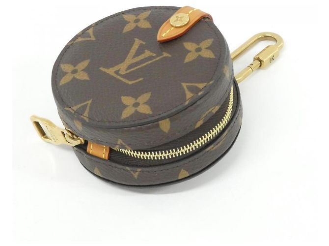 Custodia rotonda Monogram Louis Vuitton Marrone Monogramma - vista 3