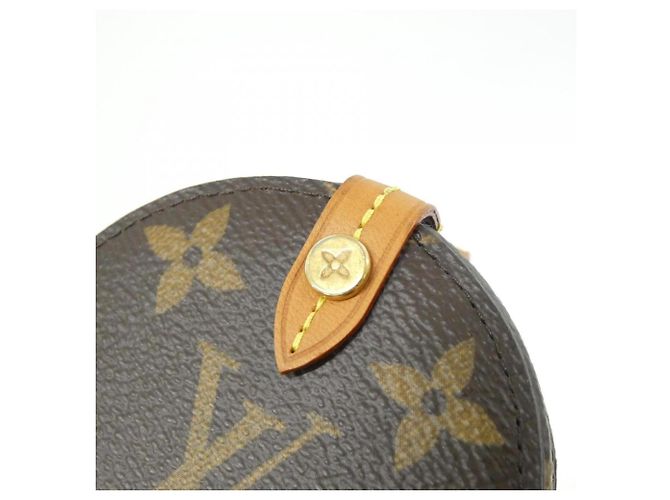 Custodia rotonda Monogram Louis Vuitton Marrone Monogramma - vista 4