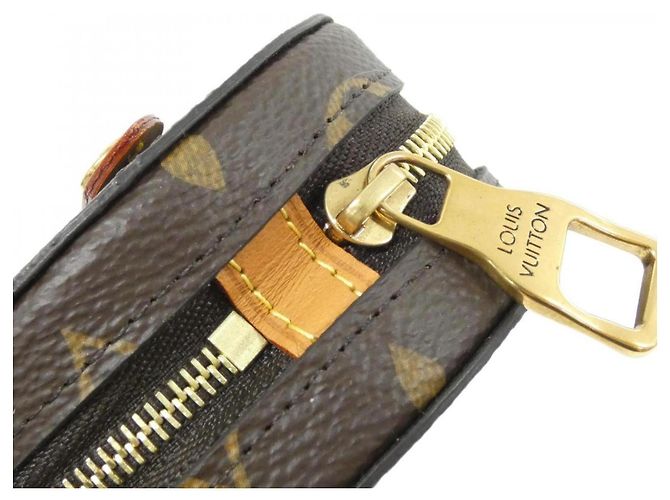 Custodia rotonda Monogram Louis Vuitton Marrone Monogramma - vista 5