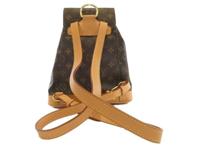 Zaino Louis Vuitton Monogram Montsouris MM Marrone Monogramma - vista 2