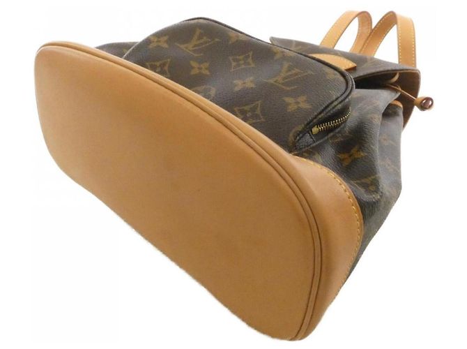 Zaino Louis Vuitton Monogram Montsouris MM Marrone Monogramma - vista 3