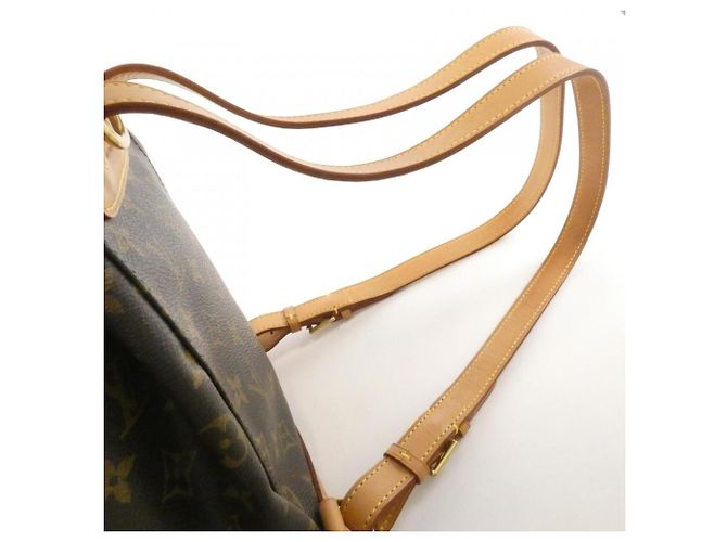 Zaino Louis Vuitton Monogram Montsouris MM Marrone Monogramma - vista 5