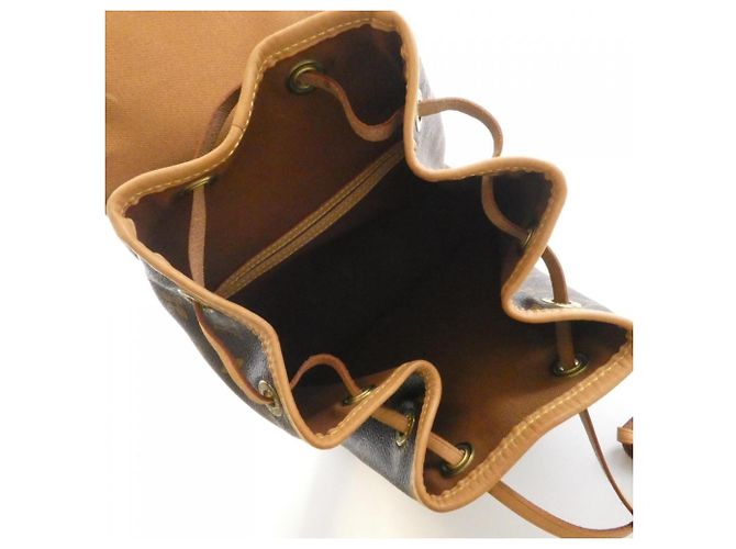 Zaino Louis Vuitton Monogram Montsouris MM Marrone Monogramma - vista 8