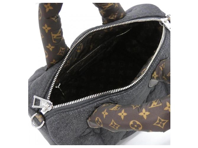Borsa Boston Louis Vuitton Monogram Speedy Bandoulière 25cm Nero - vista 5