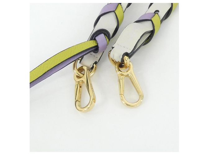 Bracciale in pelle Loewe C073S49X02 Bianco D'oro Porpora - vista 5