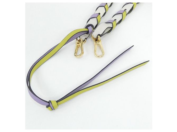 Bracciale in pelle Loewe C073S49X02 Bianco D'oro Porpora - vista 6