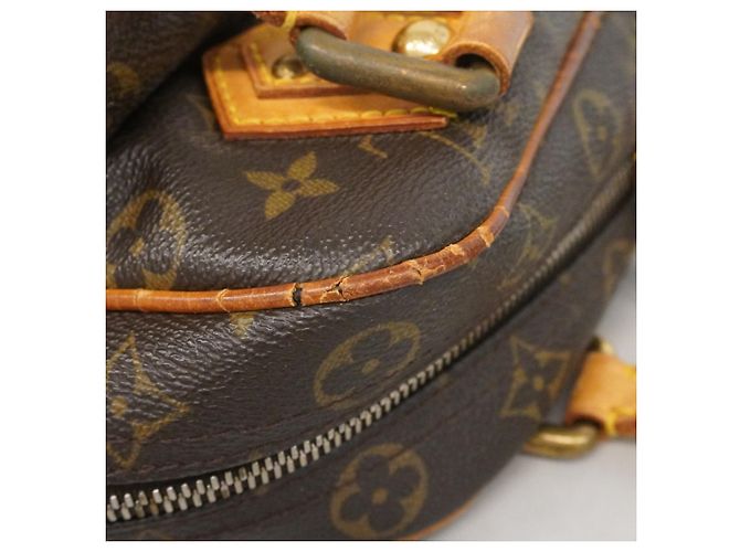 Borsa Louis Vuitton Monogram Manhattan PM Marrone - vista 13