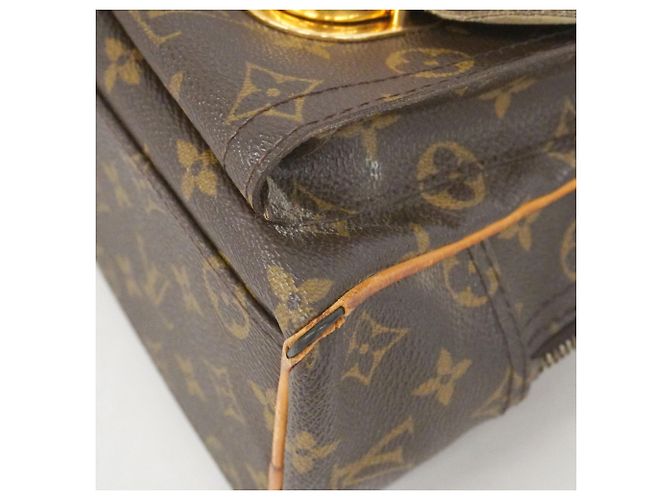 Borsa Louis Vuitton Monogram Manhattan PM Marrone - vista 14