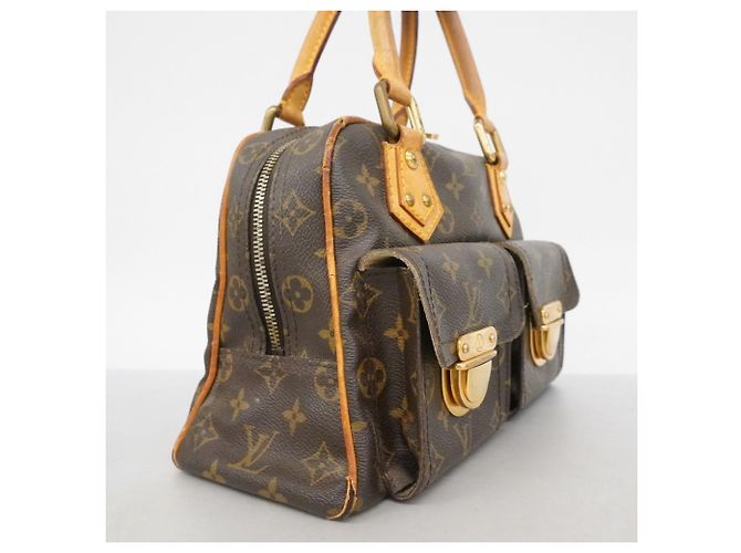 Borsa Louis Vuitton Monogram Manhattan PM Marrone - vista 2