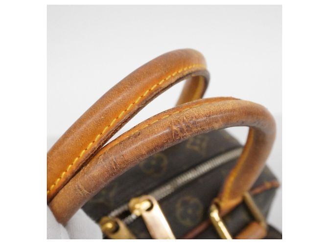 Borsa Louis Vuitton Monogram Manhattan PM Marrone - vista 8