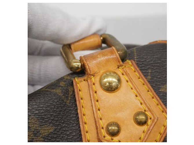Borsa Louis Vuitton Monogram Manhattan PM Marrone - vista 9