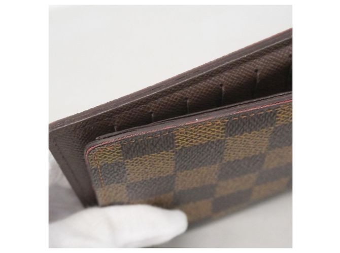 Louis Vuitton Damier Portefeuille Brazza Long Wallet Damier ebène - vue 8