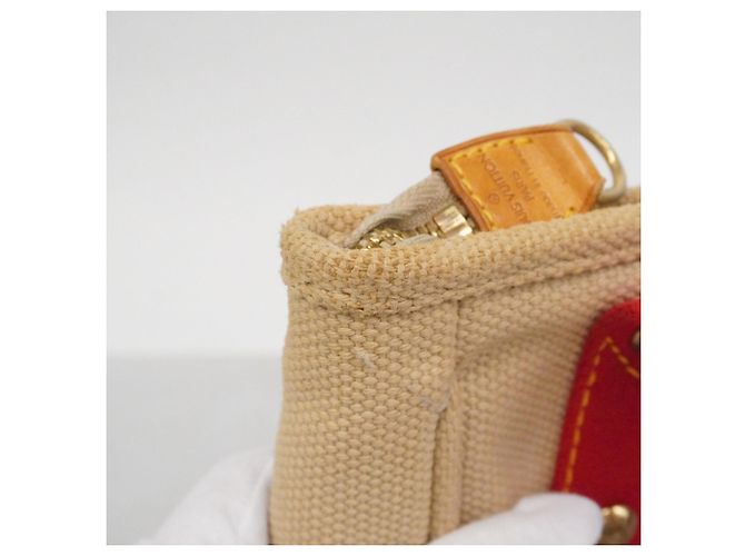 Borsa Louis Vuitton Antigua Cabas PM Beige - vista 12