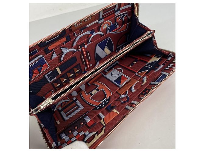 Hermès Cartera larga Azap Hermes en Rose Jaipur Rosa - vista 3
