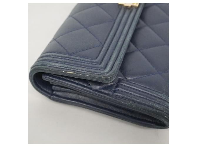 Boy Chanel Long Wallet Marineblau - Ansicht 5